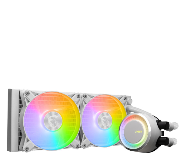 MSI MAG Core Liquid E240 White 2x120mm - 1179622 - zdjęcie 4